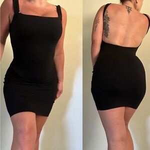 Susana Monaco Black Backless Dress